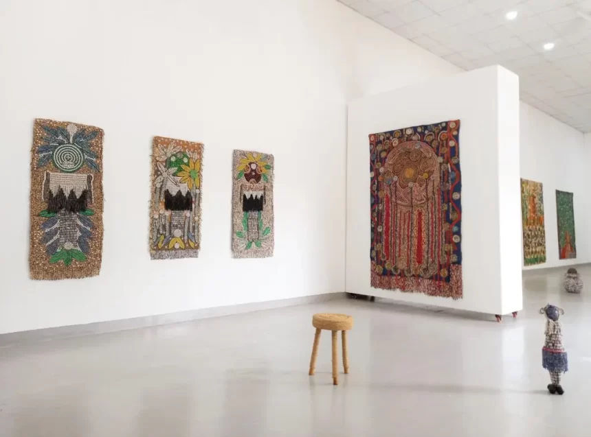 Radical Care, Afriart Gallery, 2022, installation view (left Early Days, 1, 2, 3)