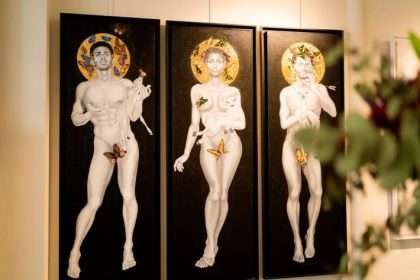 Vue d'installation de l'exposition Ton Nu Hwetchi Emery Baï Erzuli’Art & Art+Art Galerie