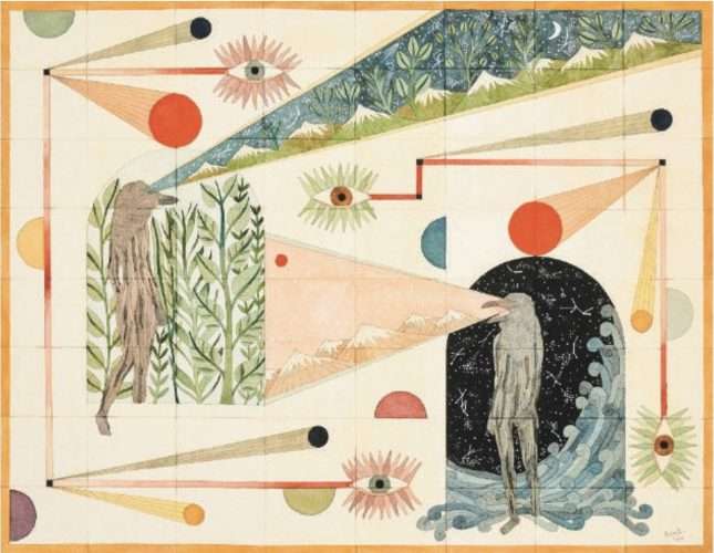 “Saudade” de Rithika Merchant, lauréate du Prix DDESSIN {21}. Gouache, aquarelle et encre sur papier, 2020