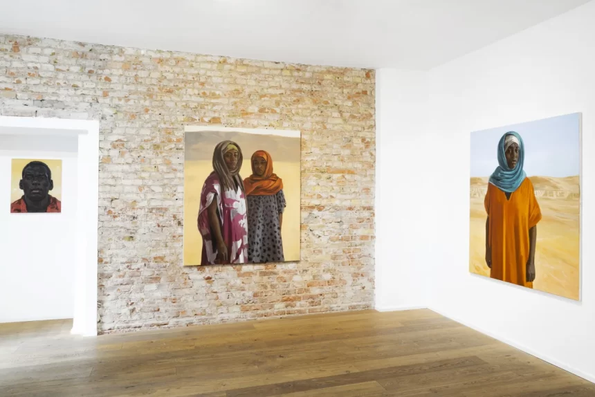 Vue d'installation Tewodros Hagos Mirage Galerie Kristin Hjellegjerde Berlin