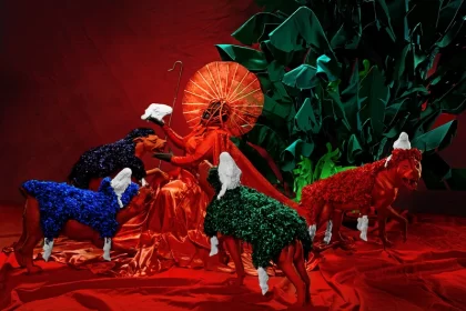 Mary Sibande Clothed in the skin of righteousness, 2022 Inkjet on Hahnemühle Photo Rag, Diasec Mount 50 4/5 × 66 9/10 in | 129 × 170 cm Edition of 10 + 3AP