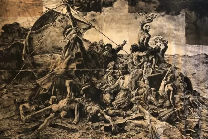 ROMÉO MIVEKANNIN LE RADEAU DE LA MÉDUSE D'APRÈS GÉRICAULT, 2020 500 x 700 cm Copyright The Artist