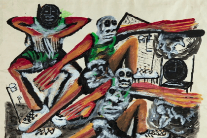 © Sane Wadu, Peace Marathon, 1996 Acrylic on Paper