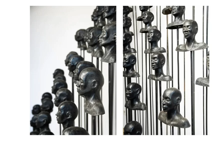 Carine Mansan - Sculpture en bronze, fer forgé, sable