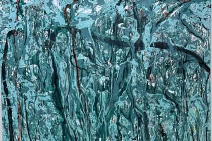 Tesfaye Bekele, Float, 2023 Acrylic on Canvas 200 x 154.5 cm