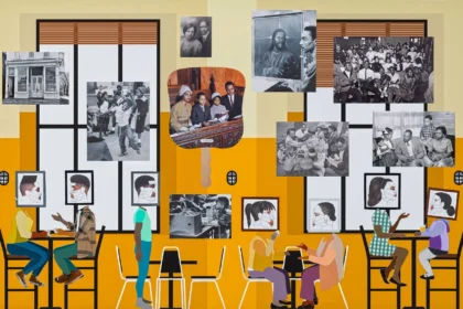 Derrick Adams (American, b. 1970), Our Time Together, 2021 (detail).