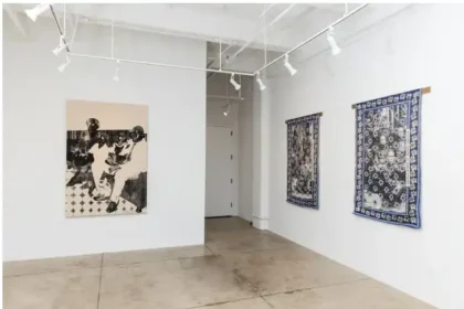 vue d'installation of land of water Jess Atieno Montague Contemporary